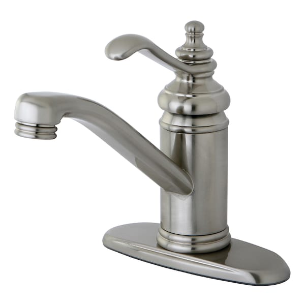 Kingston Brass Templeton, 4" Single, Handle Bathroom Faucet, Brushed Nickel KS3408TL - main